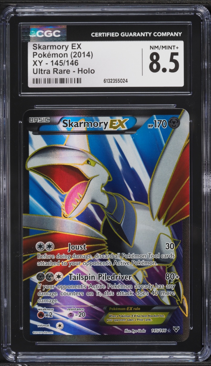 2014 Pokemon XY Full Art Skarmory EX #145 CGC 8.5 NM-MT+ 2014 Pokemon XY Full Art Skarmory EX #145 CGC 8.5 NM-MT+