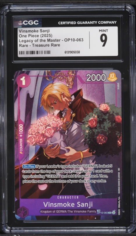 2025 One Piece Legacy Of The Master Treasure Rare Vinsmoke Sanji