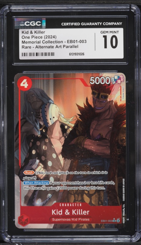 2024 One Piece Japanese Memorial Collection Alt Art Kid Killer