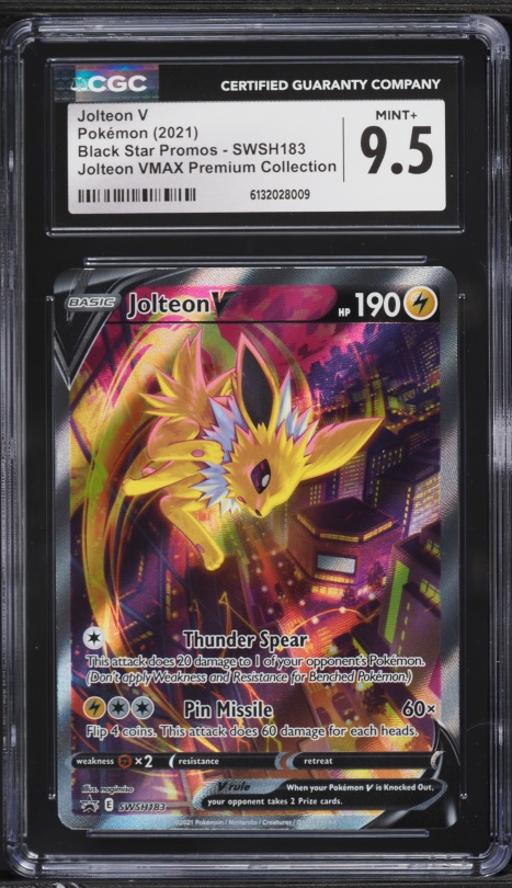 2021 Pokemon Japanese SWSH Eevee Heroes Full Art Jolteon V #78 CGC