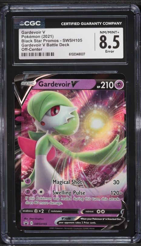2021 Pokemon Sword & Shield Promo Battle Deck Holo Error Gardevoir V #SWSH105 CGC 8.5