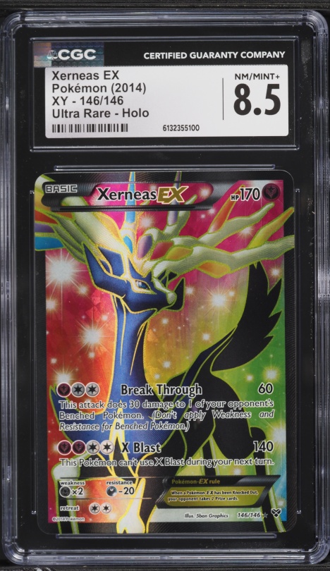 2014 Pokemon XY Full Art Xerneas EX #146 CGC 8.5 NM-MT+