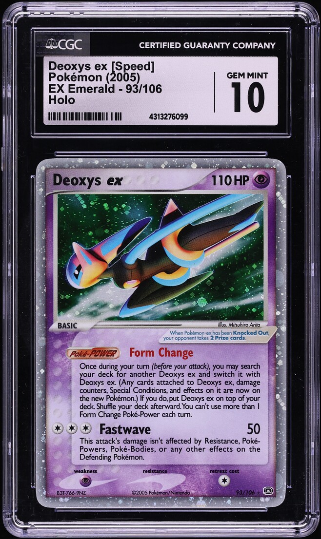 2005 Pokemon EX Emerald Holo Deoxys ex #93 CGC 10 GEM MINT
