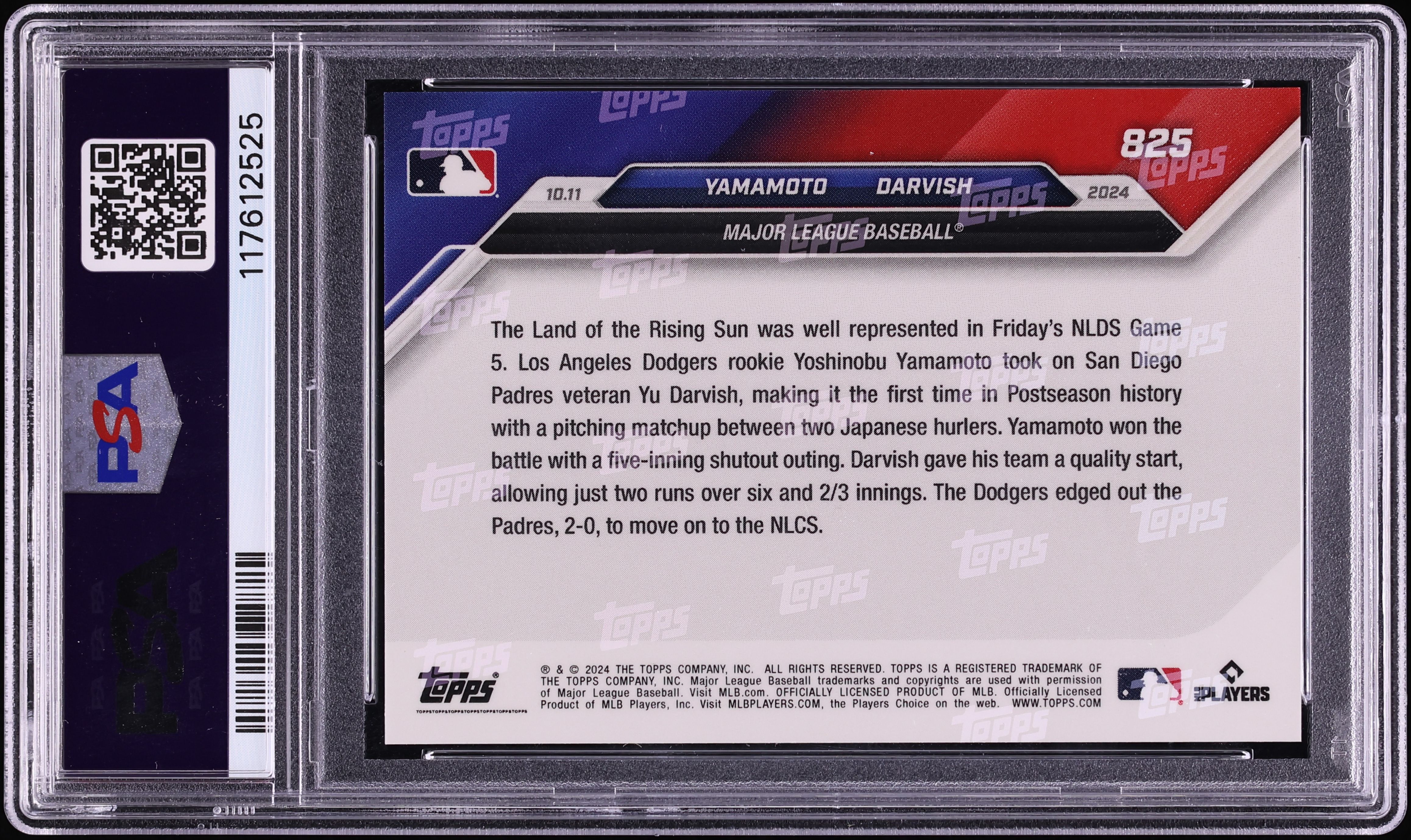 0 * Topps 1 PSA Now | PSA10 NOW TOPPS ダルビッシュ有 MLB Yu 