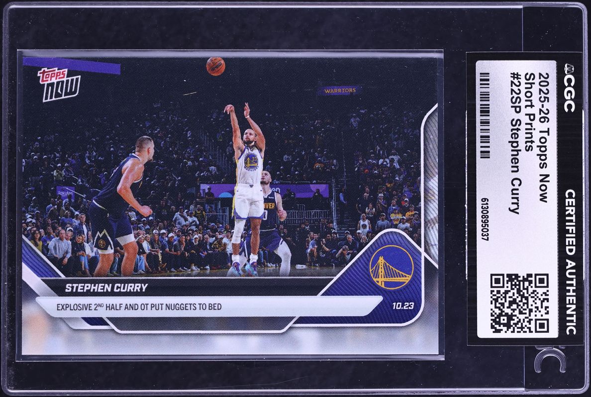 2025 Topps Now Stephen Curry SHORT PRINT #22SP CGC AUTH
