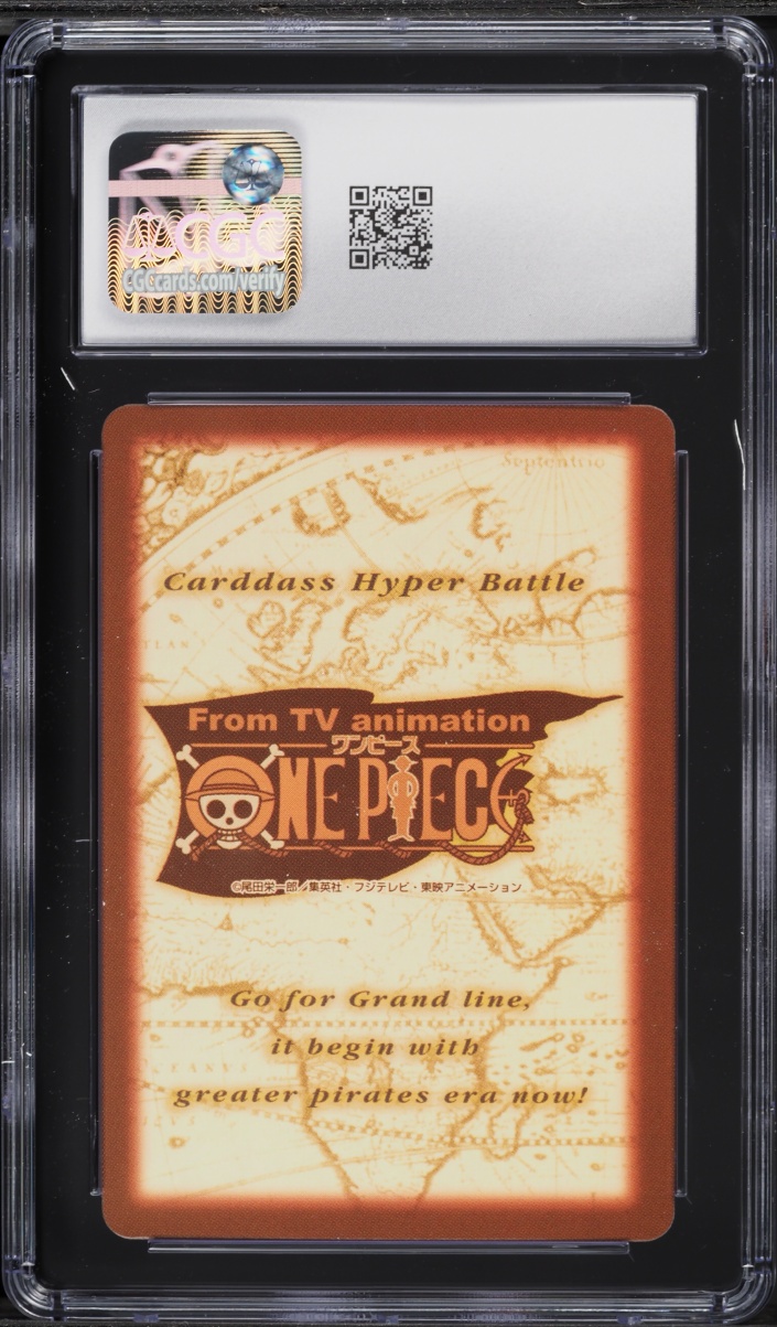1999 One Piece Japanese Carddass Hyper Battle First Stage Luffy #S02 CGC 10 GEM MINT
