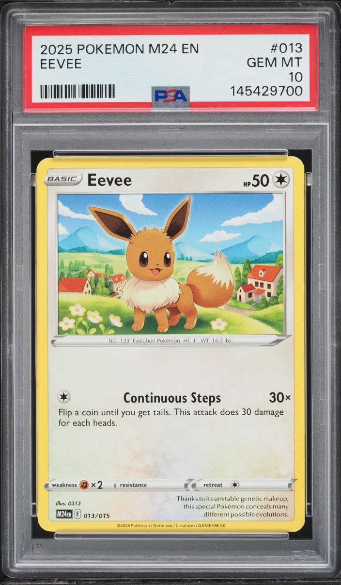 2025 Pokemon McDonald's Collection Eevee #13 PSA 10 GEM MINT