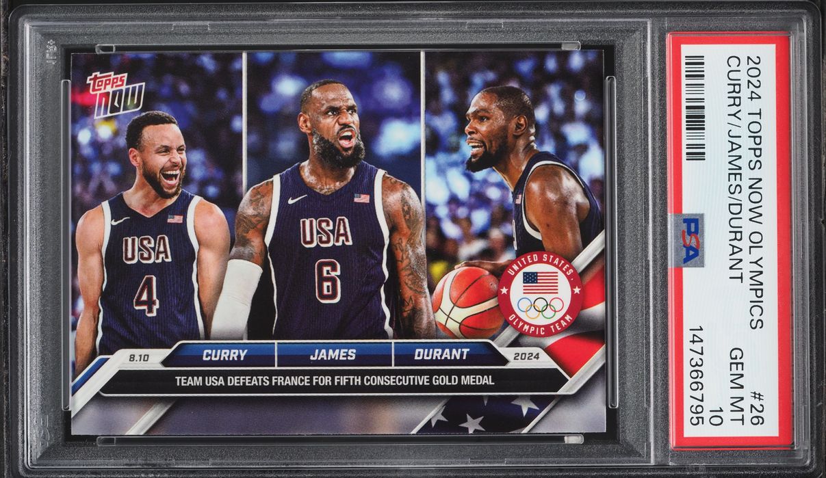 2024 Topps Now Olympics Stephen Curry LeBron James Kevin Durant 