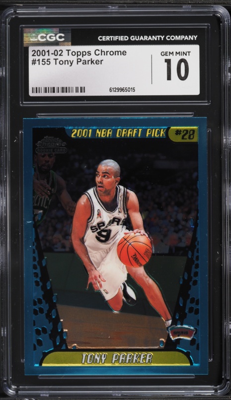 2024 Panini Mosaic Showtime Signatures Gold Tony Parker AUTO 10/10