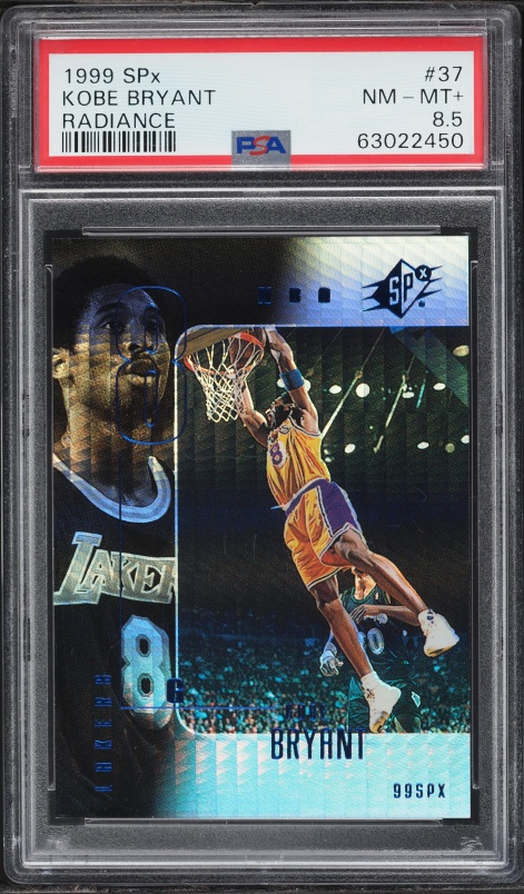 1999 Skybox Apex Cutting Edge Warp Tek Kobe Bryant /25 #5 BGS 9