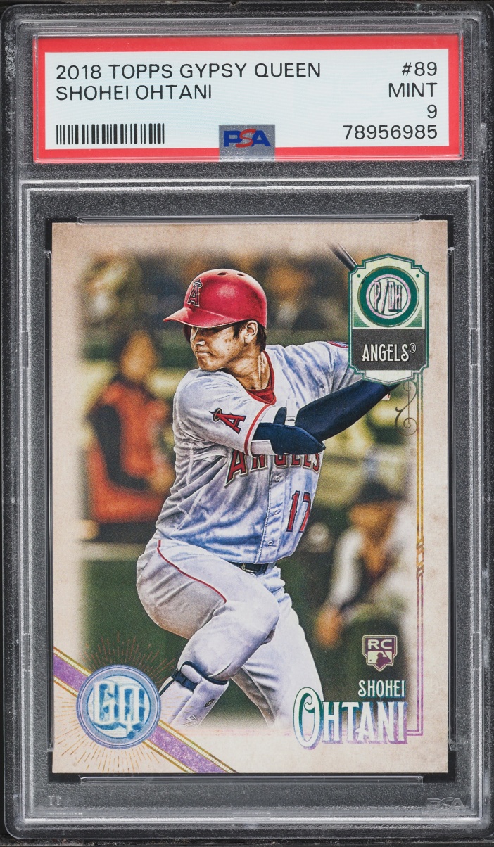 2018 Topps Gypsy Queen Shohei Ohtani ROOKIE #89 PSA 9 MINT on