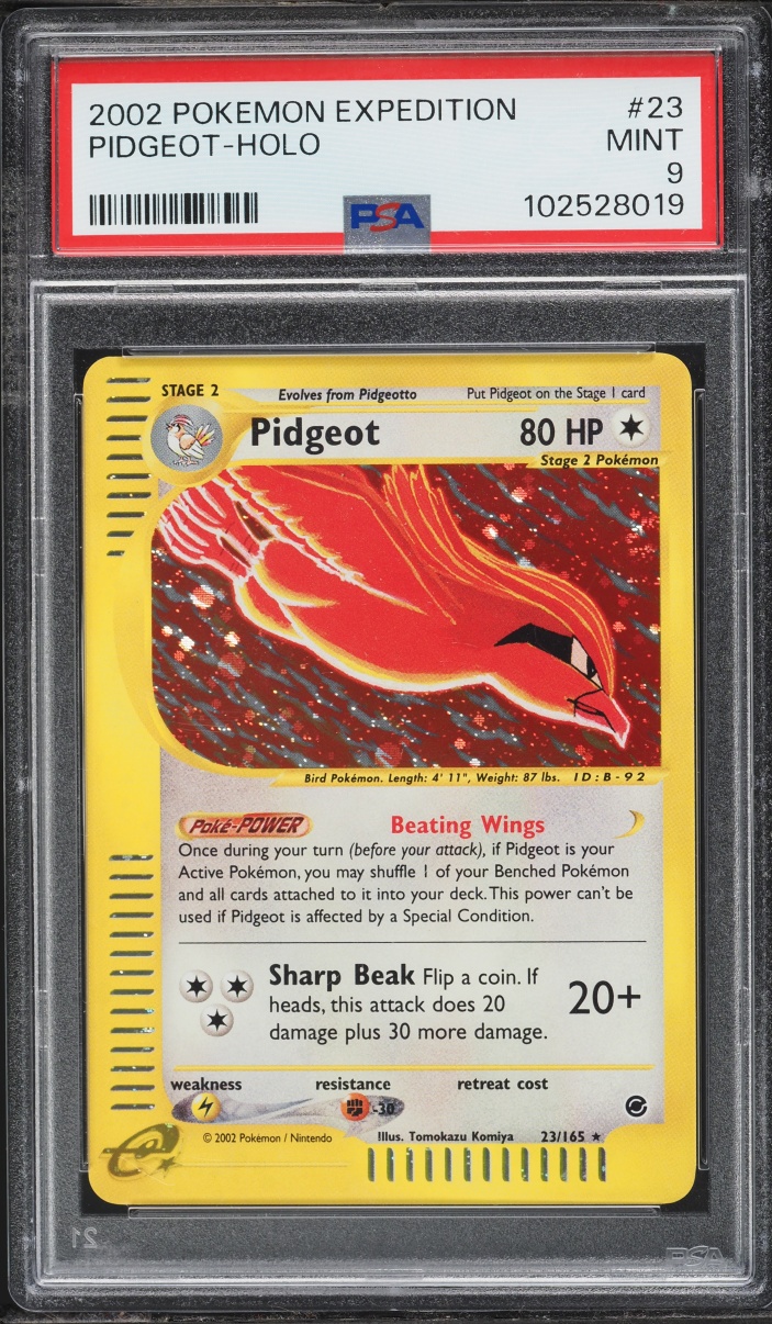 2002 Pokemon Expedition Holo Pidgeot #23 PSA 9 MINT
