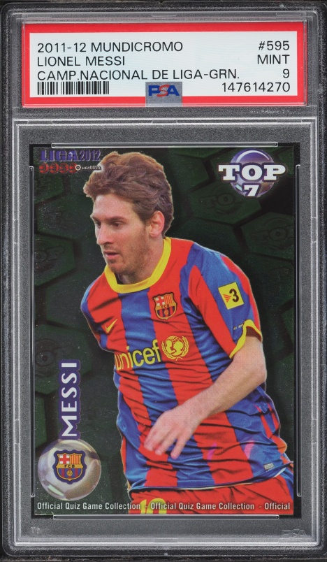 2011 Futera World Football Unique Memorabilia Gold Lionel Messi