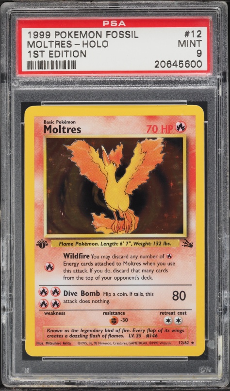 1999 Pokemon Japanese ANA Promo All Nippon Airways Moltres #145