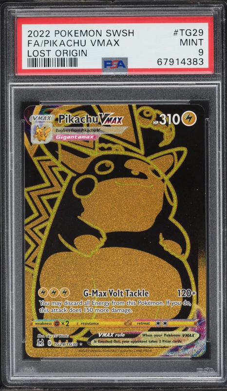 2022 Pokemon Sword & Shield Lost Origin Full Art Pikachu VMAX