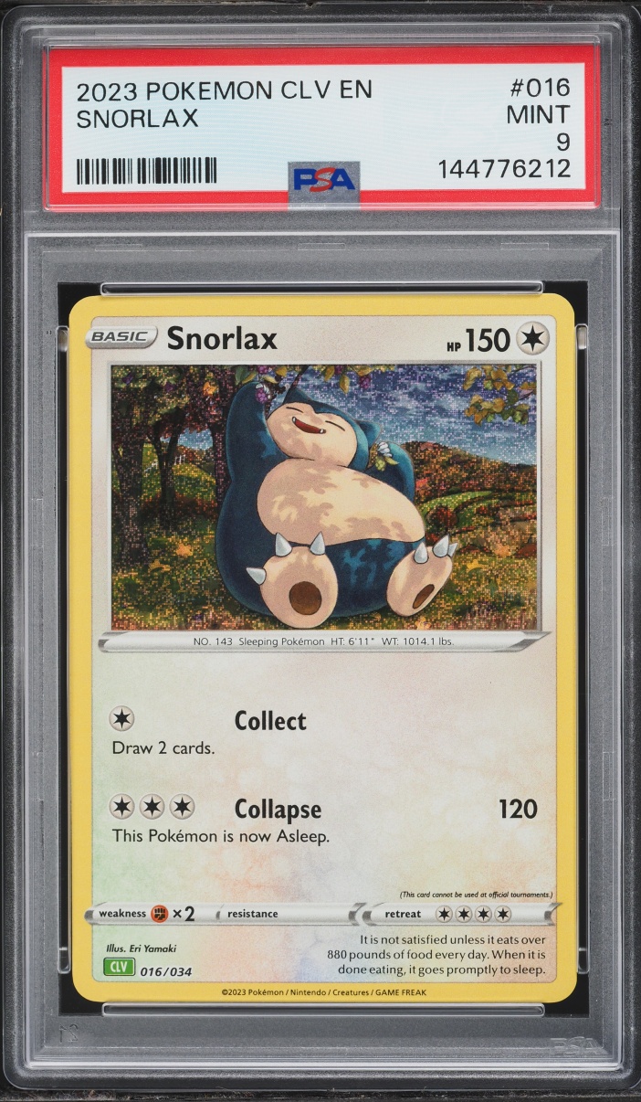 2023 Pokemon TCG Classic Collection Holo Snorlax #16 PSA 9 MINT