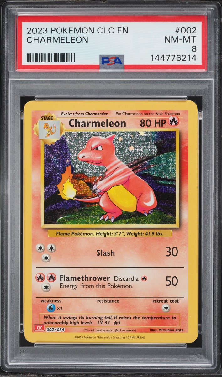 2023 Pokemon TCG Classic Collection Holo Charmeleon #2 PSA 8 NM-MT