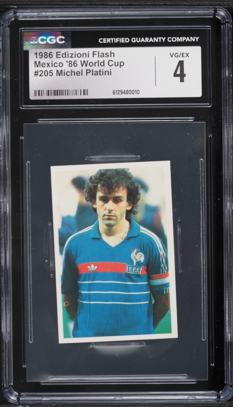 1974 Ageducatifs Soccer Michel Platini ROOKIE #289 PSA 8 NM-MT on