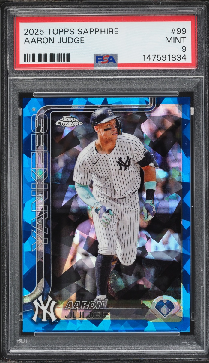 2025 Topps Chrome Sapphire Aaron Judge #99 PSA 9 MINT