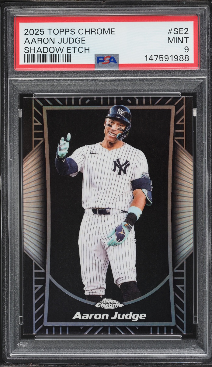 2025 Topps Chrome Shadow Etch Aaron Judge #SE2 PSA 9 MINT