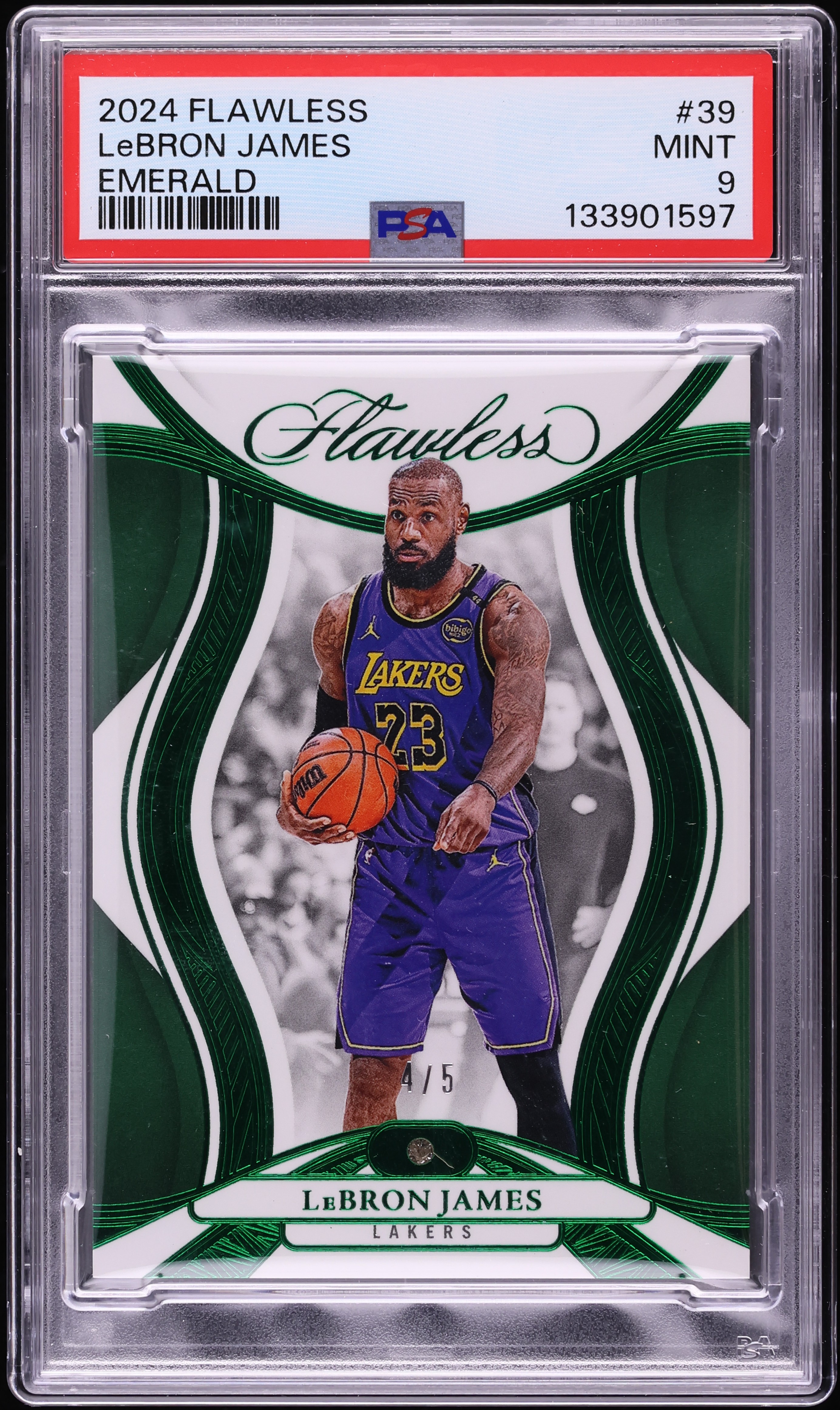 2024 Panini Flawless Basketball Emerald LeBron James #39