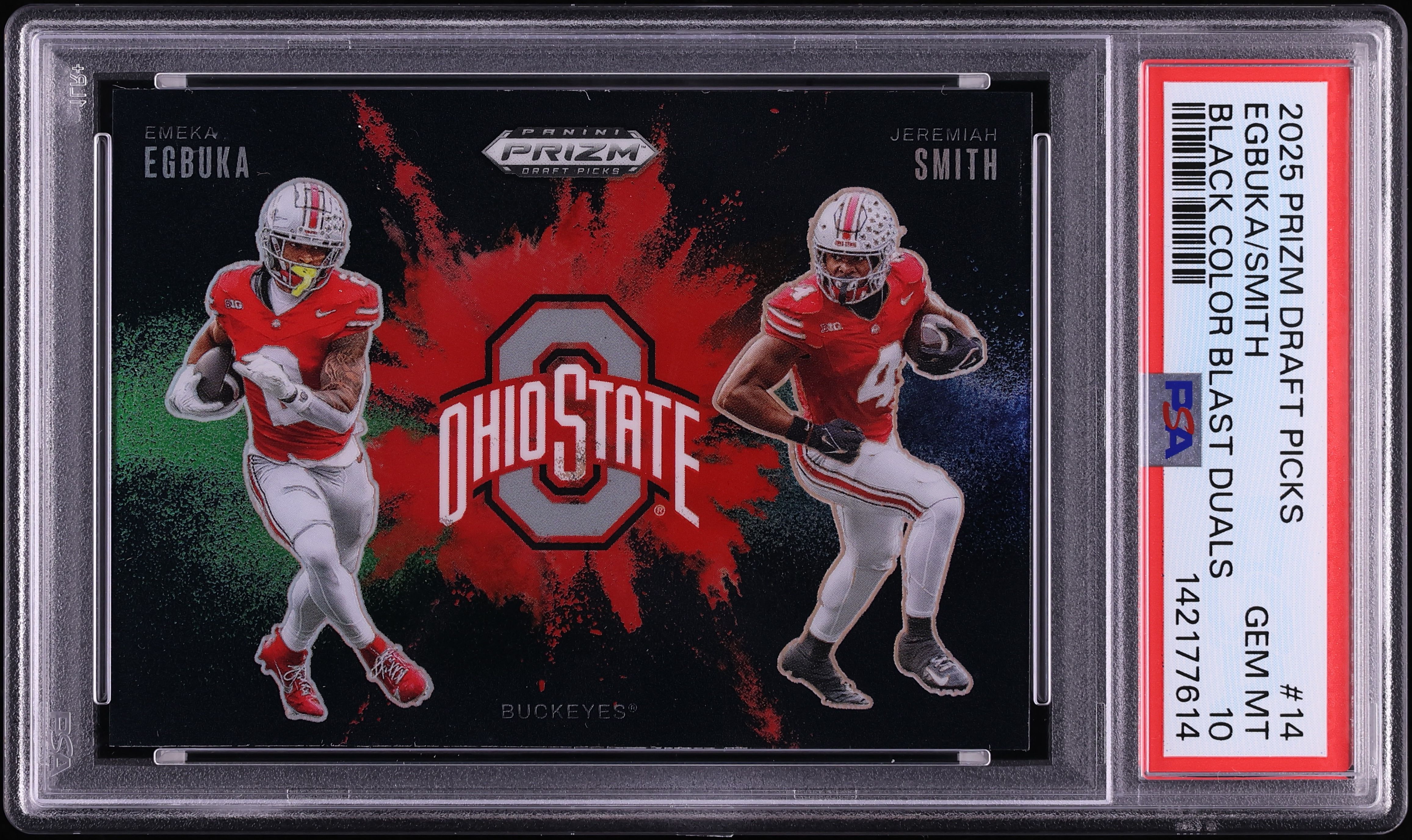 2025 Panini Prizm Draft Picks Football Emeka Egbuka / Jeremiah Smith #14