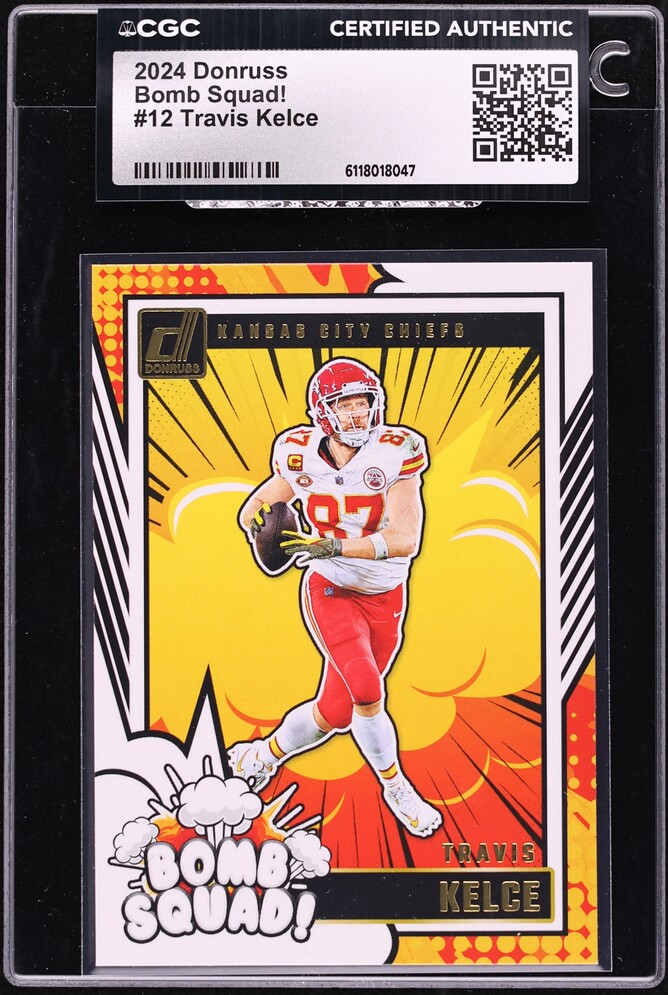 2024 Donruss Bomb Squad! Travis Kelce #12 CGC AUTH