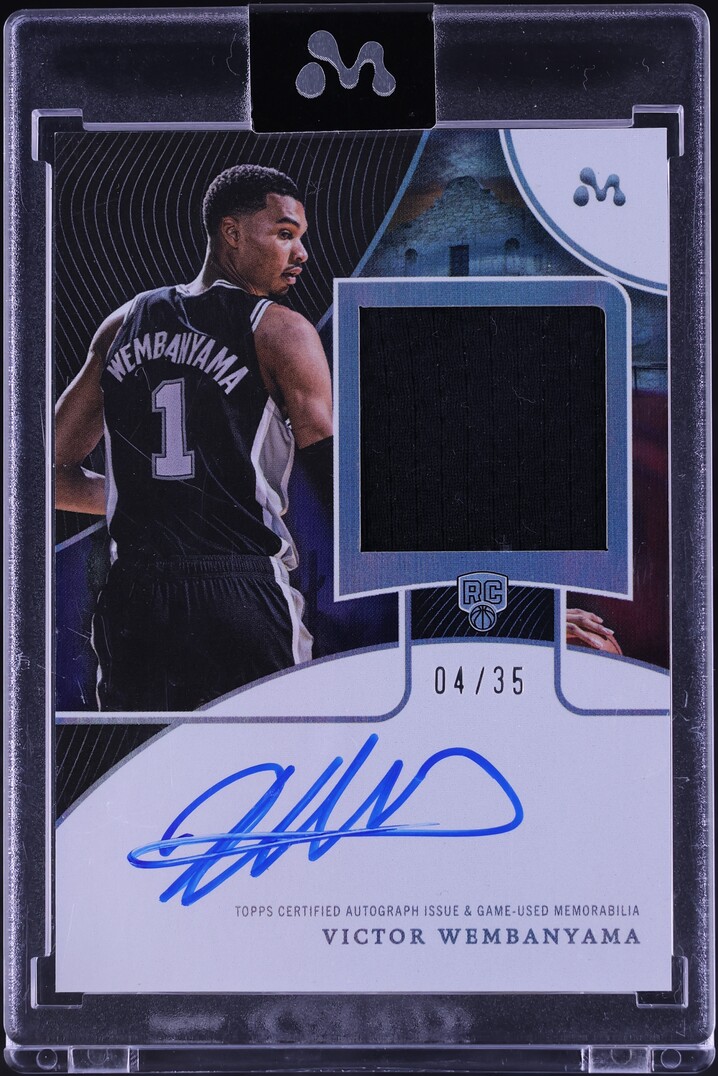 2023 Topps Mercury Texas Victor Wembanyama ROOKIE PATCH AUTO /35 #WAR-10D