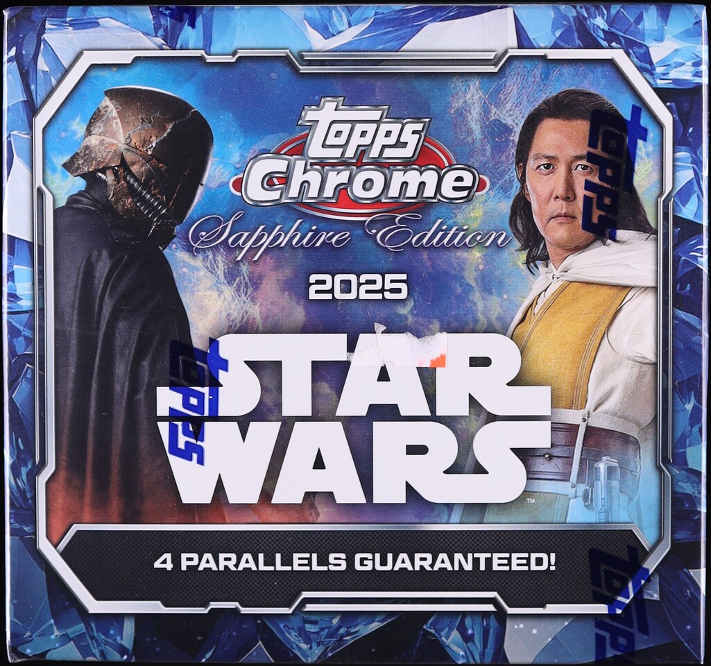 2025 Topps Chrome Star Wars Sapphire Edition Sealed Hobby Box, 8ct Packs