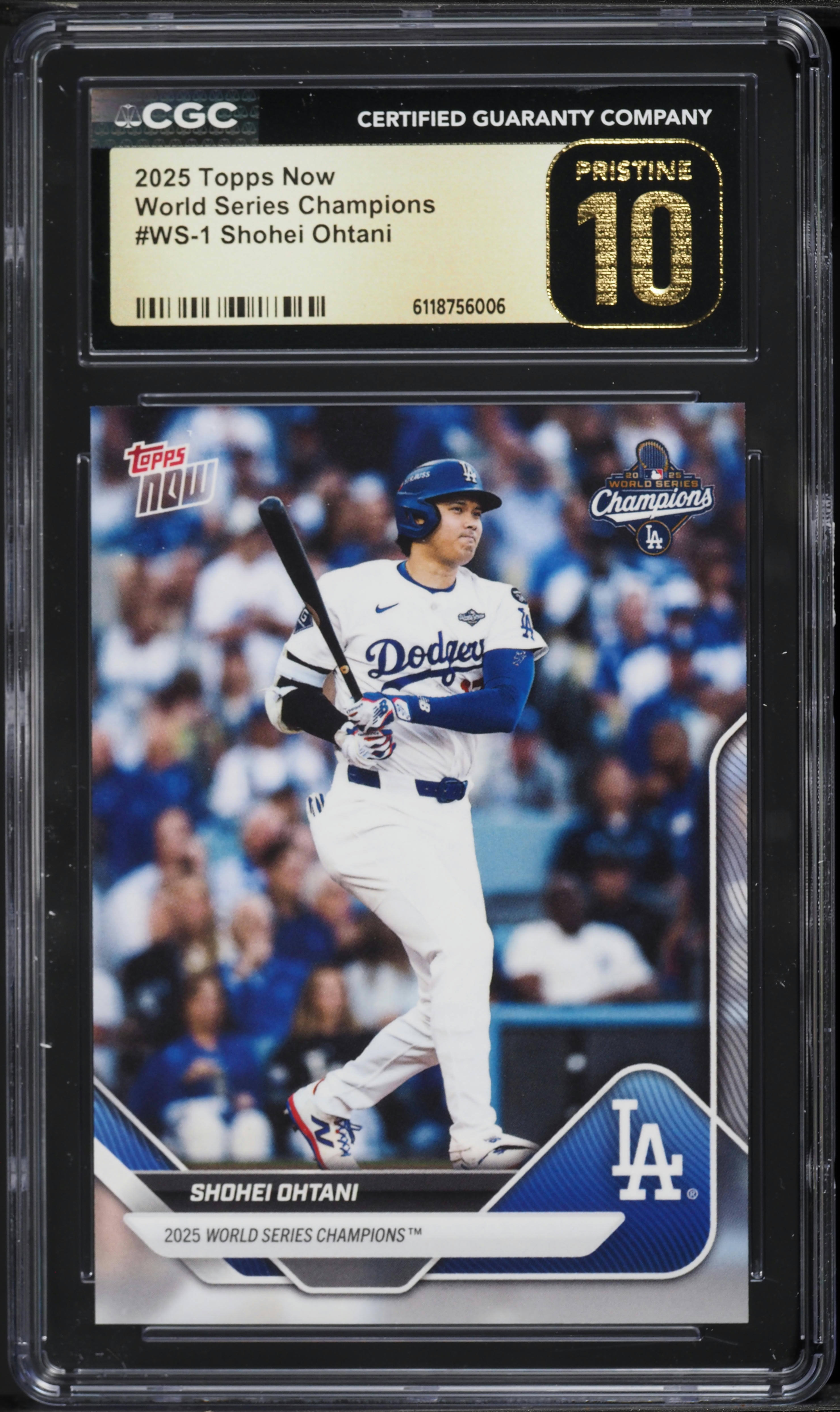 2025 Topps Now World Series Champions Shohei Ohtani #WS-1 CGC 10 