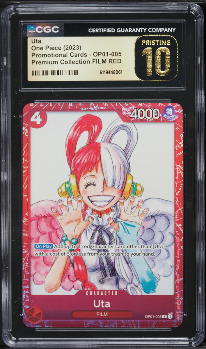 2023 One Piece Promo Premium Collection Film Red Uta #OP01-005 CGC 10 PRISTINE