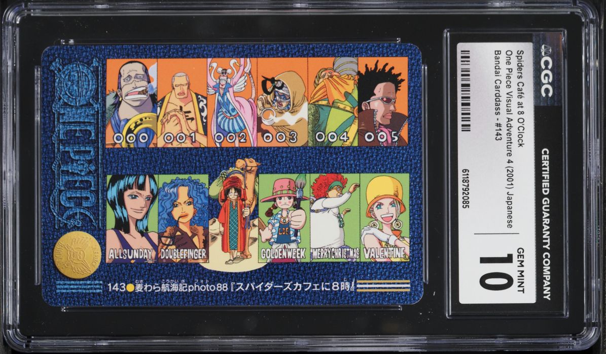 2001 One Piece Japanese Visual Adventure 4 Spiders Cafe At 8 O