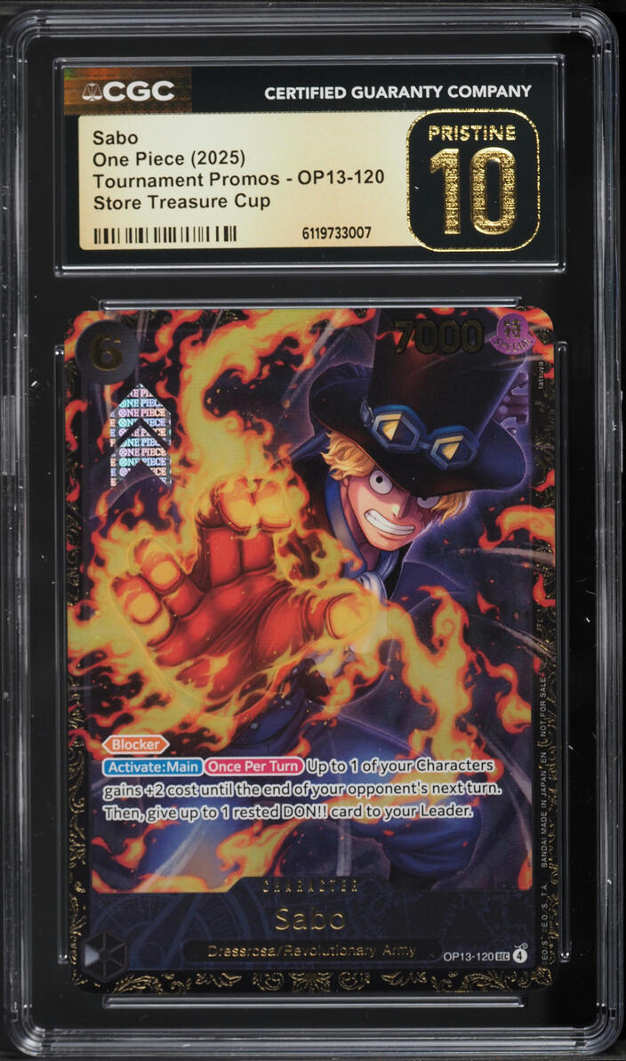 2025 One Piece Tournament Promo Store Treasure Cup SEC Sabo #OP13