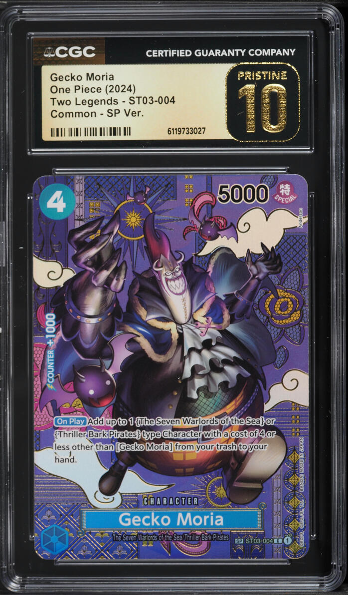 2024 One Piece Two Legends Special Art Gecko Moria #ST03-004 CGC 10 PRISTINE