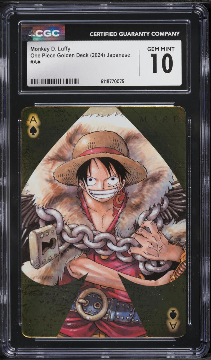 2024 One Piece Japanese Golden Deck Monkey D. Luffy #A CGC 10 GEM