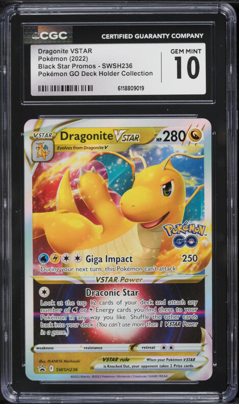 2022 Pokemon Japanese SWSH Promo Pokemon GO Dragonite VSTAR #293 PSA 10 GEM  MINT on Fanatics Collect