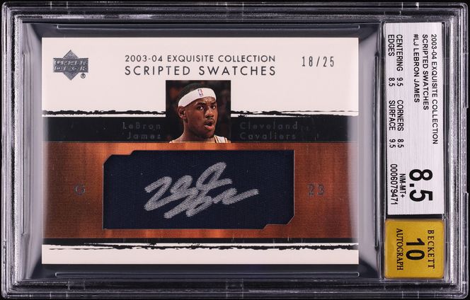 exquisite rookie patch lebron james
