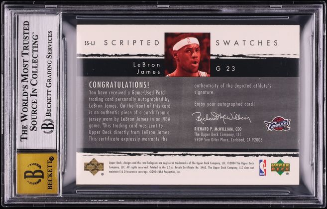 exquisite rookie patch lebron james