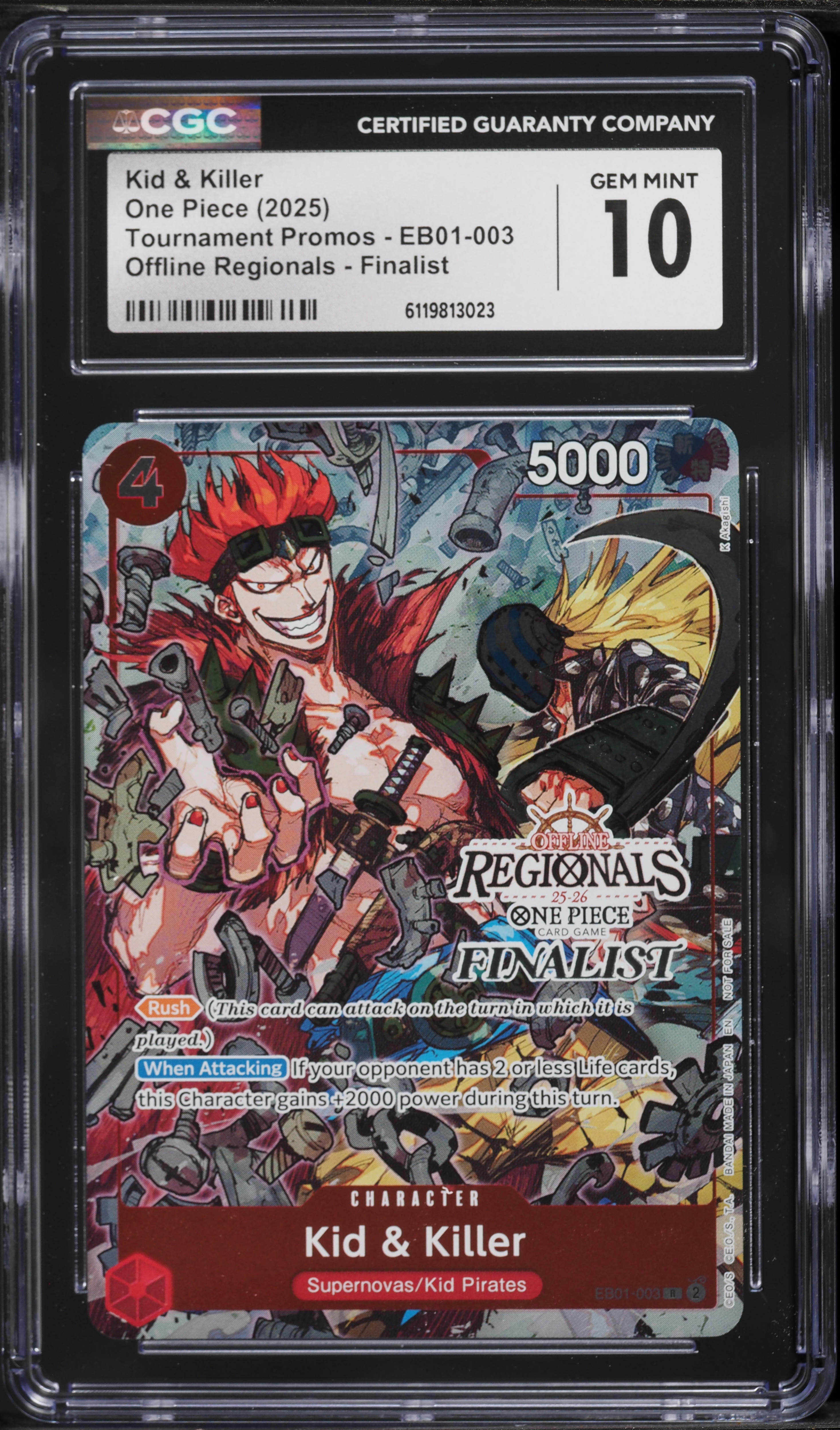 2025 One Piece Tournament Promo Offline Regionals Finalist Kid