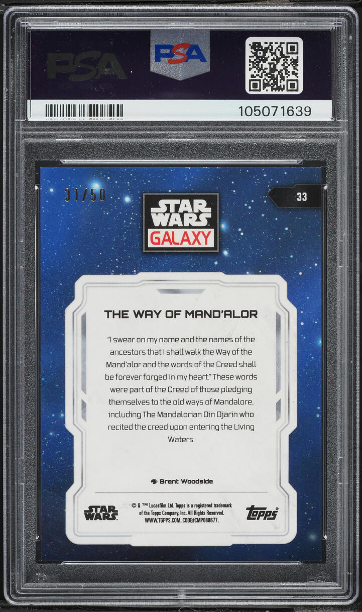 2024 Topps Chrome Star Wars Galaxy Mojo Refractor The Way Of Mand