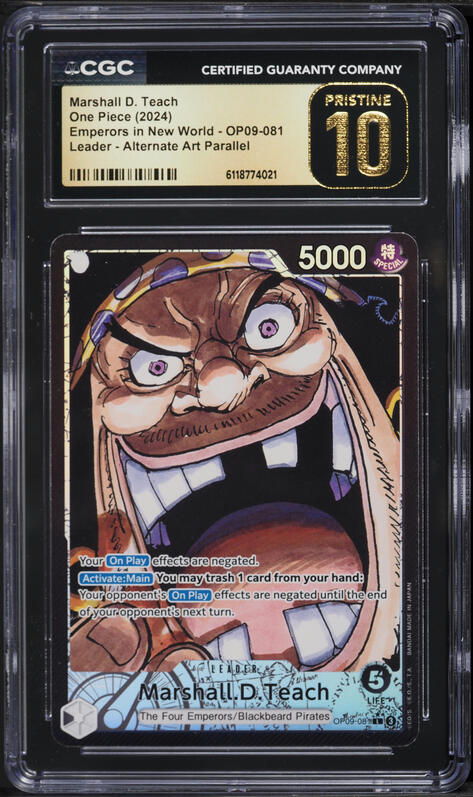 2024 One Piece Emperors In New World Alt Art Marshall D. Teach L