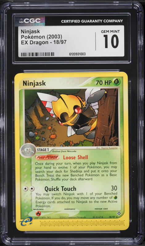 ninjask pokemon card value Amazon.com: - (67) - Legends Awakened you may put Shedinja onto your Bench as a Basic Pokémon from your hand or your discard pile Pokemon - Ninjask 137/132 -