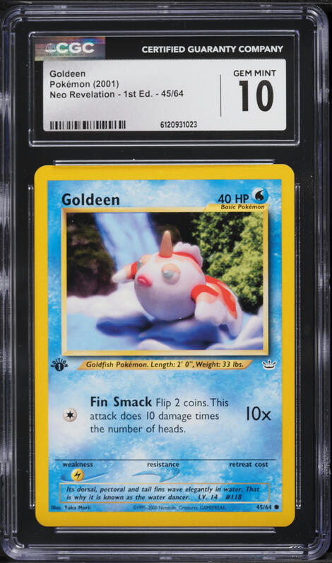 2001 Pokemon Neo Revelation 1st Edition Goldeen #45 CGC 10 GEM MINT