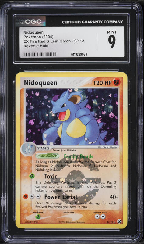2004 Pokemon EX Fire Red & Leaf Green Reverse Holo Nidoqueen #9
