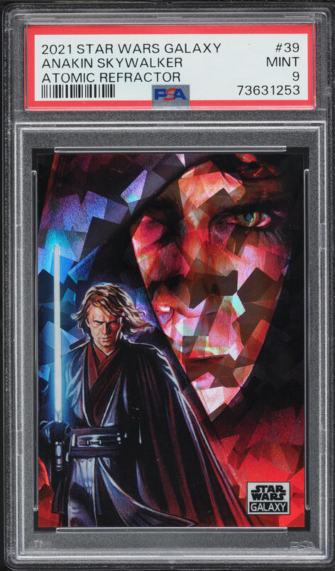 2021 Topps Chrome Star Wars Galaxy Refractor Luke Skywalker #34