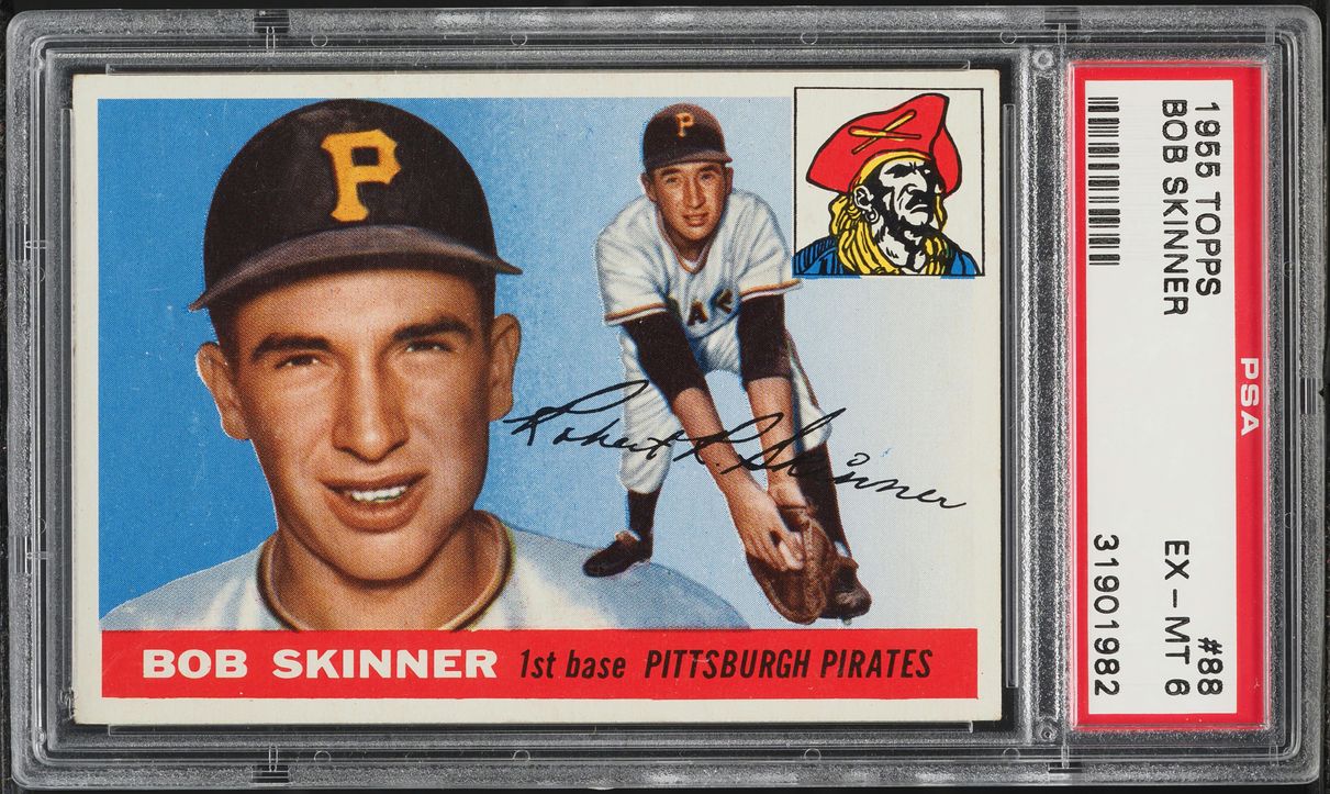 1955 Topps Bob Skinner ROOKIE #88 PSA 6 EXMT