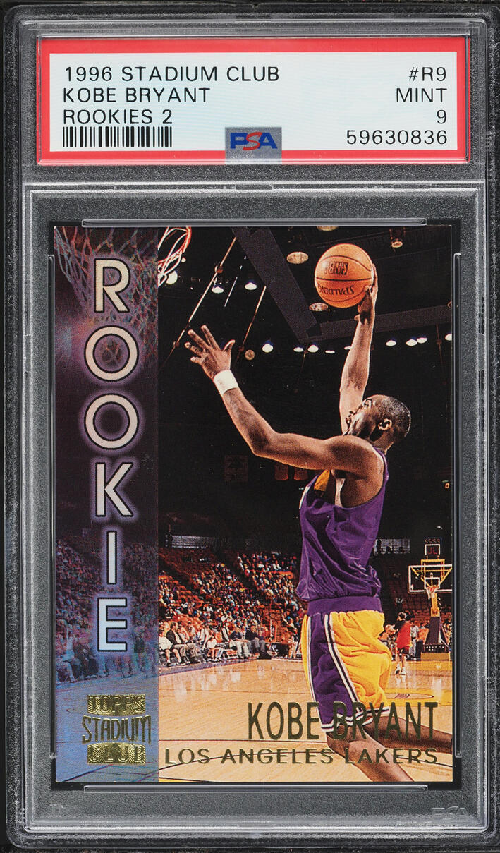 1996 Stadium Club 2 Kobe Bryant ROOKIE #R9 PSA 9 MINT