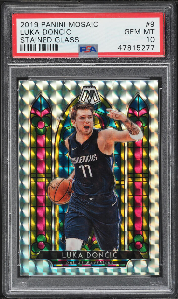 2019 Mosaic Luka Doncic Stained Glass #9 PSA 10 | Card Ladder