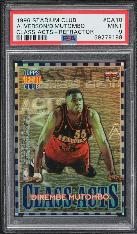 1996 Stadium Club Class Acts Refractor Dikembe Mutombo Allen
