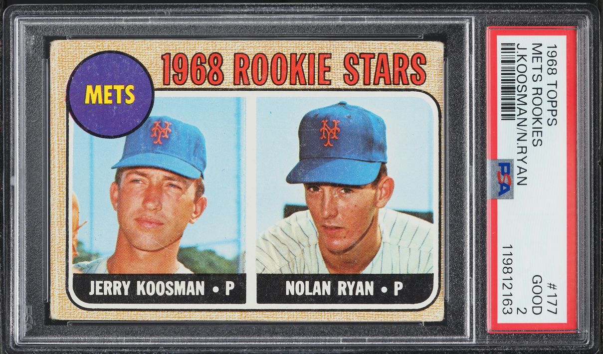 1968 Topps Nolan Ryan ROOKIE #177 PSA 2 GD